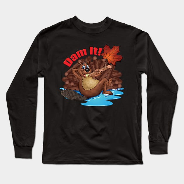 Dam It ! Long Sleeve T-Shirt by Pigeon585